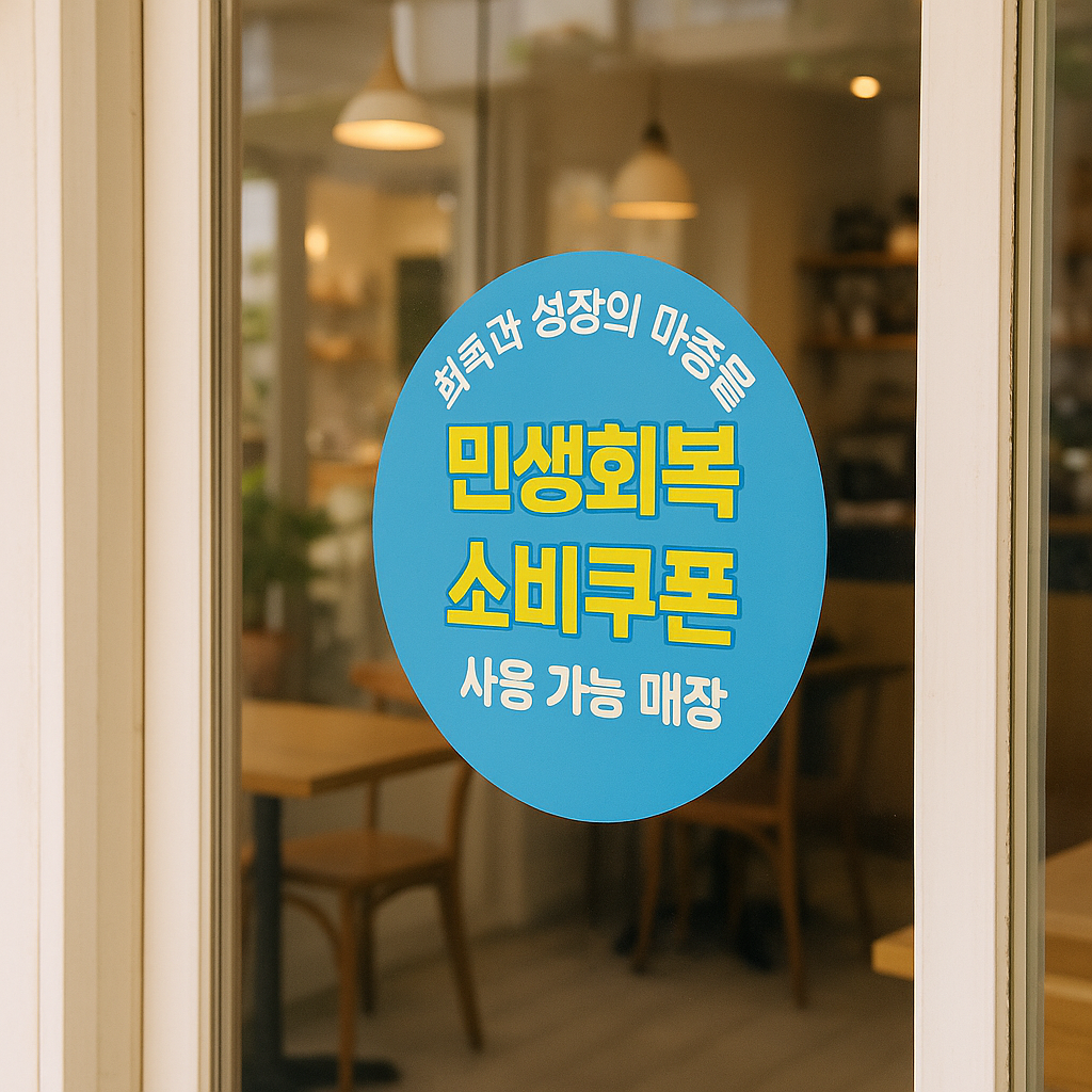 민생회복 소비쿠폰 스티커 받는 방법