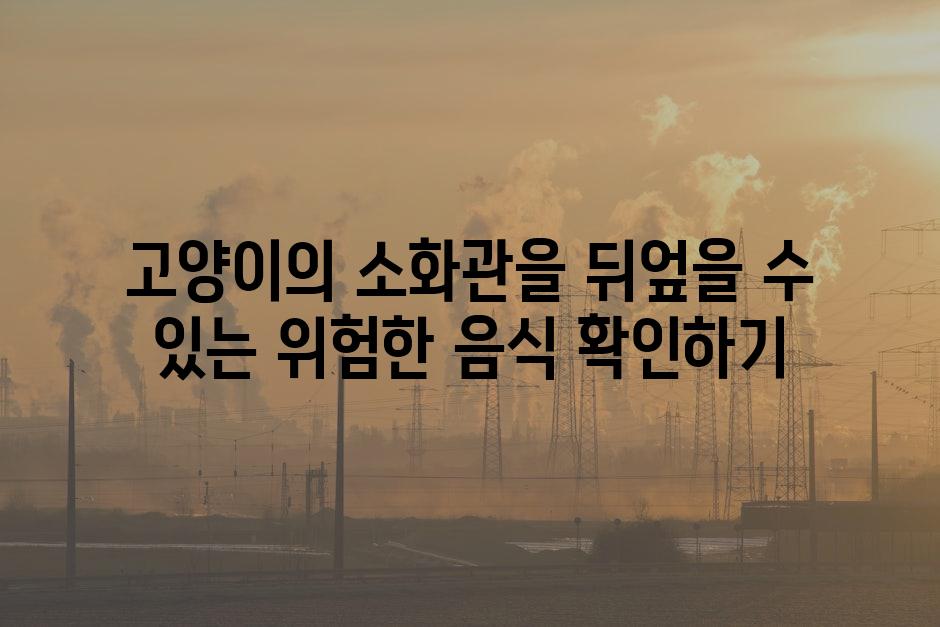 고양이의 소화관을 뒤엎을 수 있는 위험한 음식 확인하기
