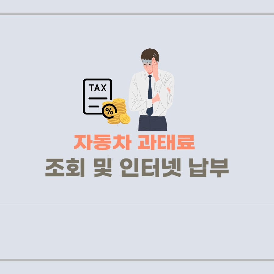 자동차 과태료 조회 및 인터넷 납부