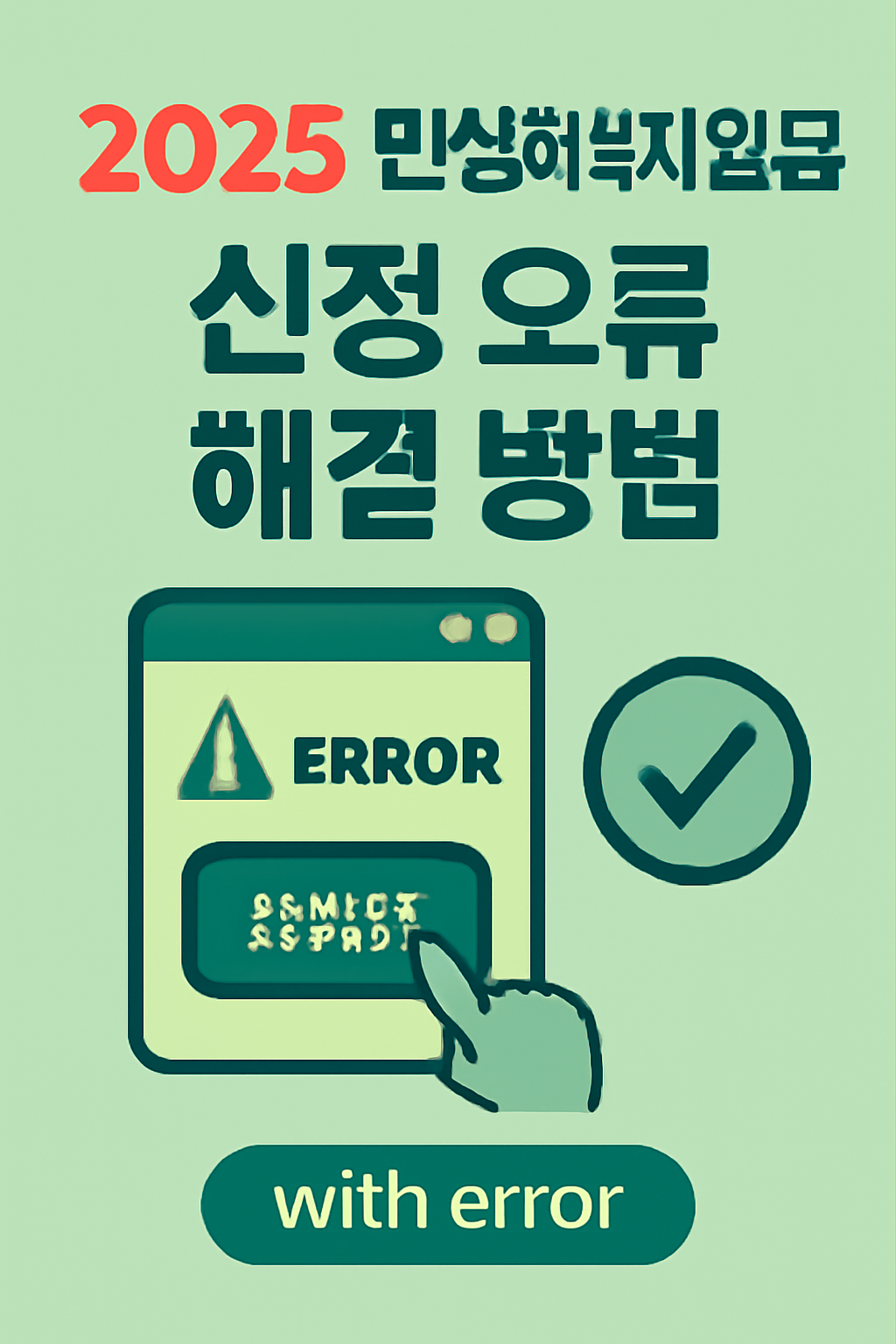 민생회복지원금 신청 오류 해결 방법