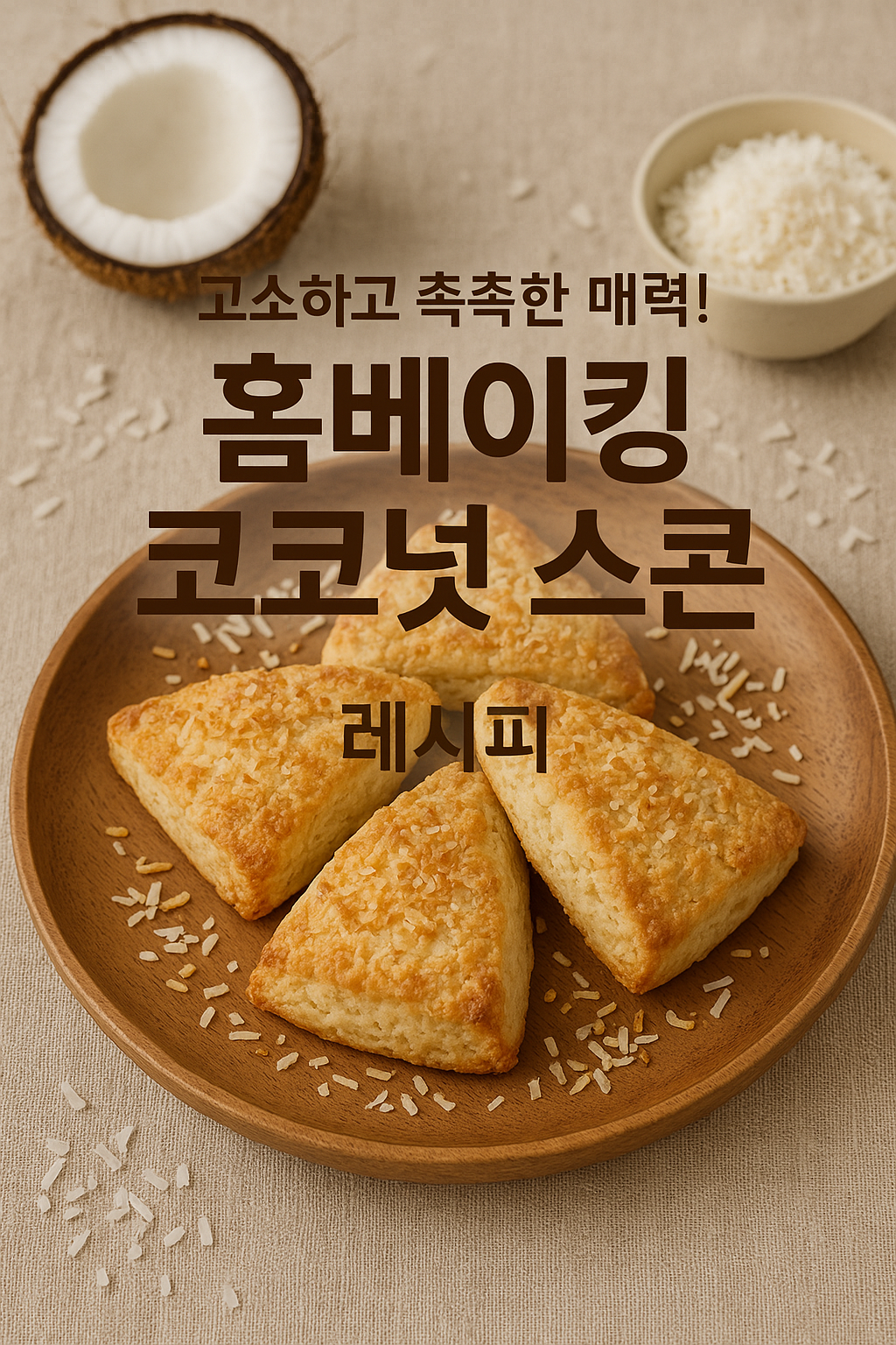 코코넛 스콘 레시피