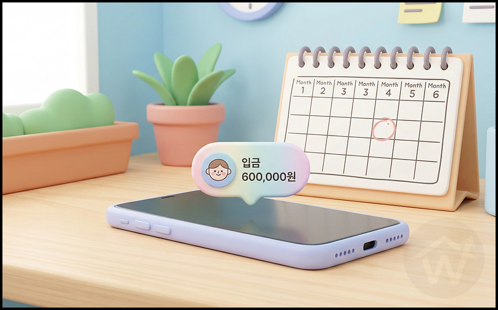 2026년 국민취업지원제도 구직촉진수당 월 60만 원 인상 입금 알림