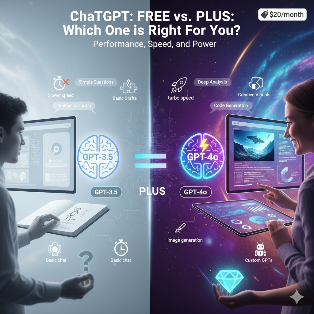 직장인 생산성 치트키: ChatGPT Plus 구독 전 꼭 알아야 할 3가지 고급 기능 비교