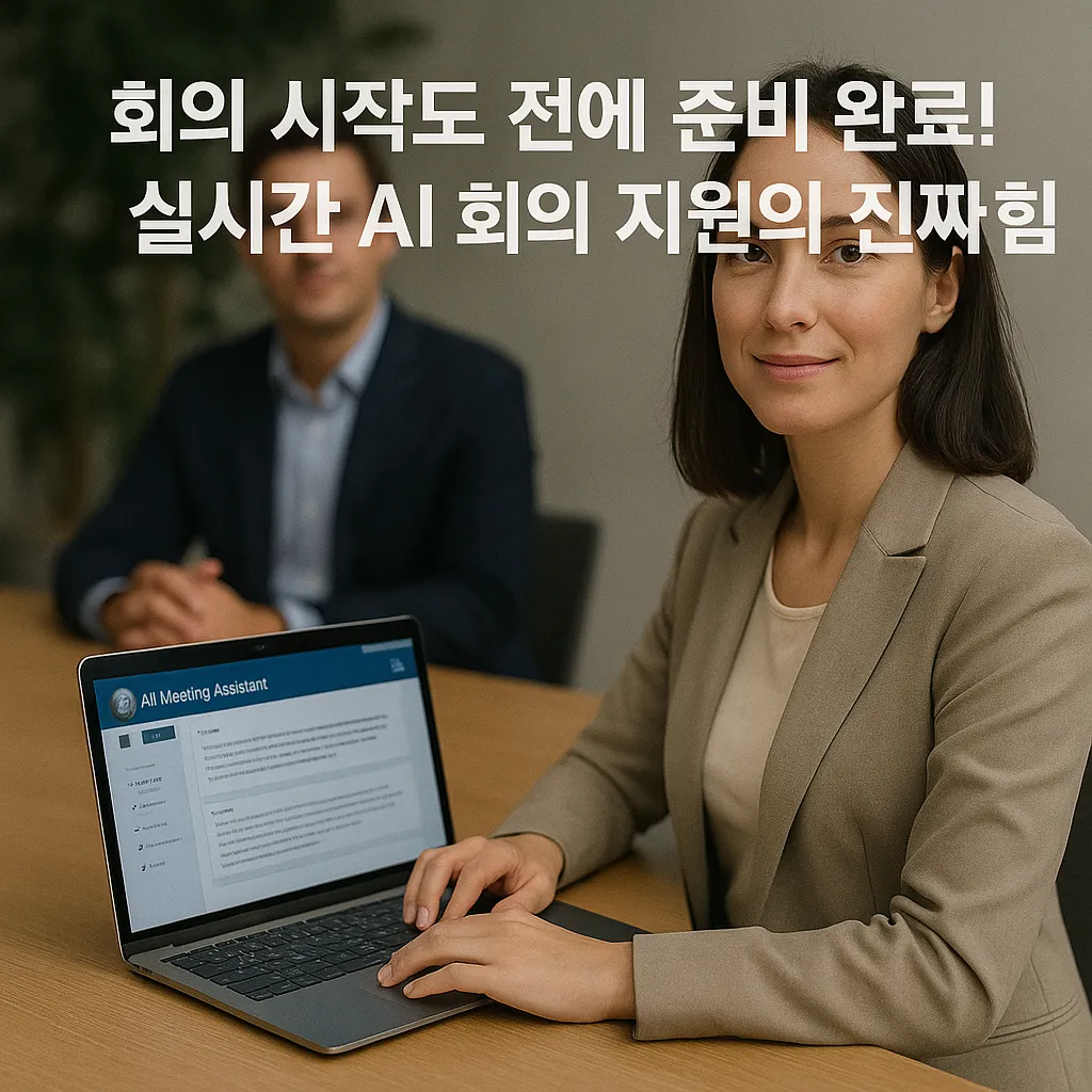 회의 시작도 전에 준비 완료! 실시간 AI 회의 지원의 진짜 힘