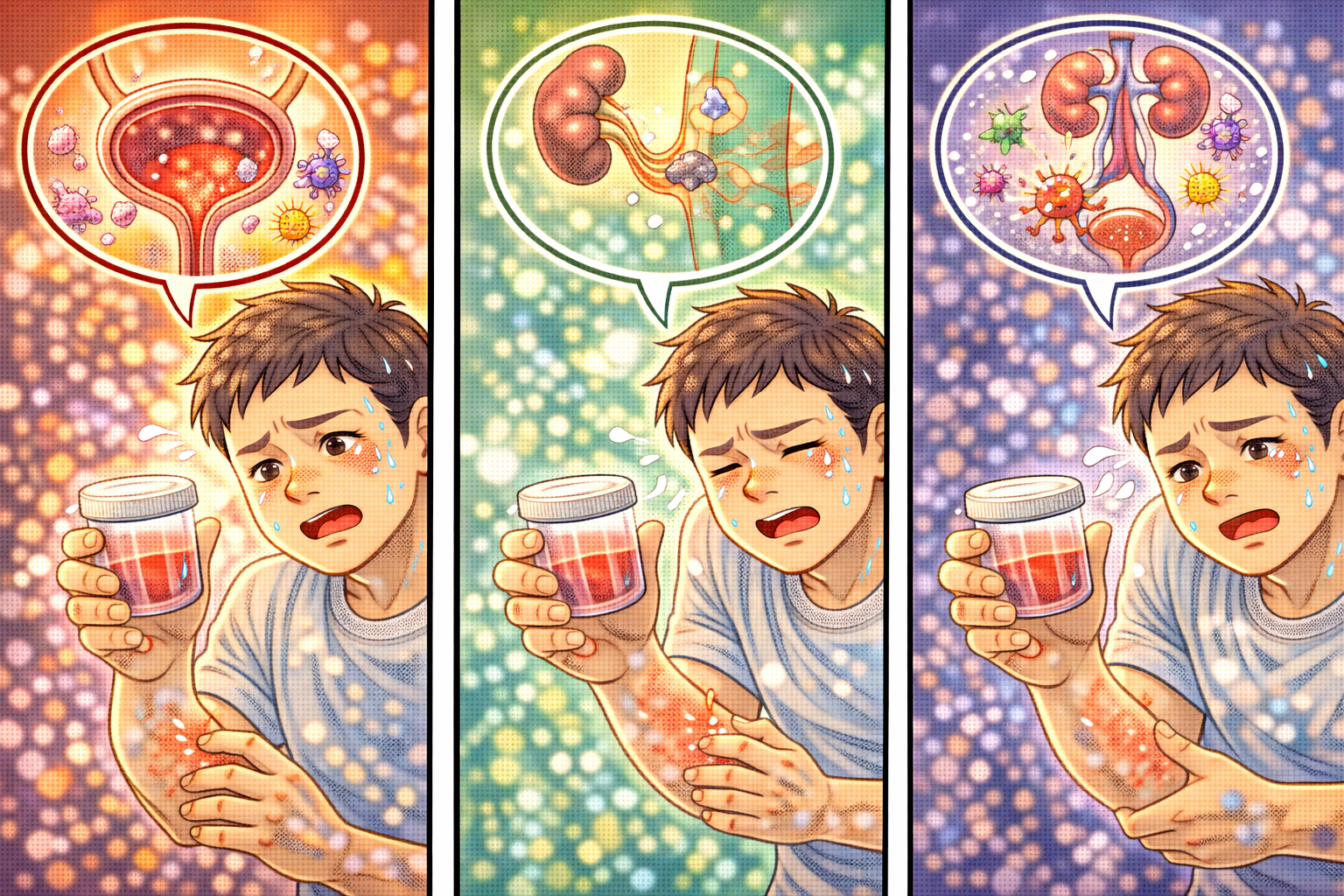 혈뇨 생겼다면?(방광염,결석,요로감염)관련 사진