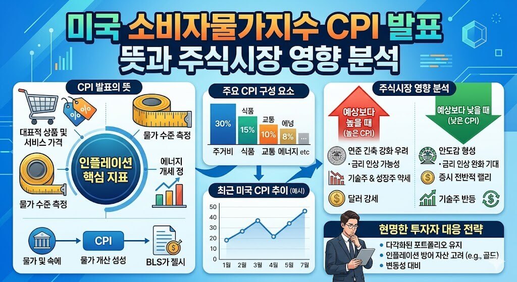 미국 소비자물가지수 CPI 발표 결과 총정리! 6월 증시 변동성과 뜻 알아보기