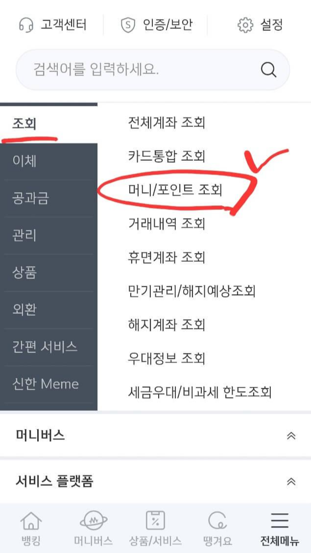 머니-포인트조회-쏠포인트