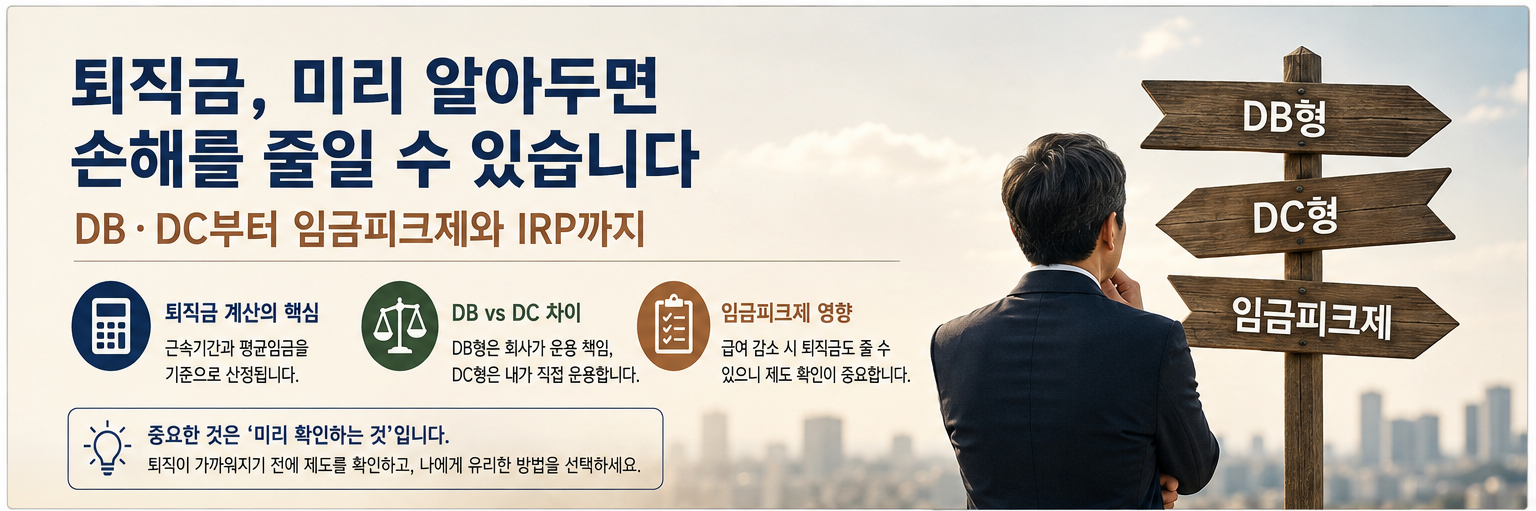 퇴직금, 미리 알아두면 손호를 줄일 수 있습니다.