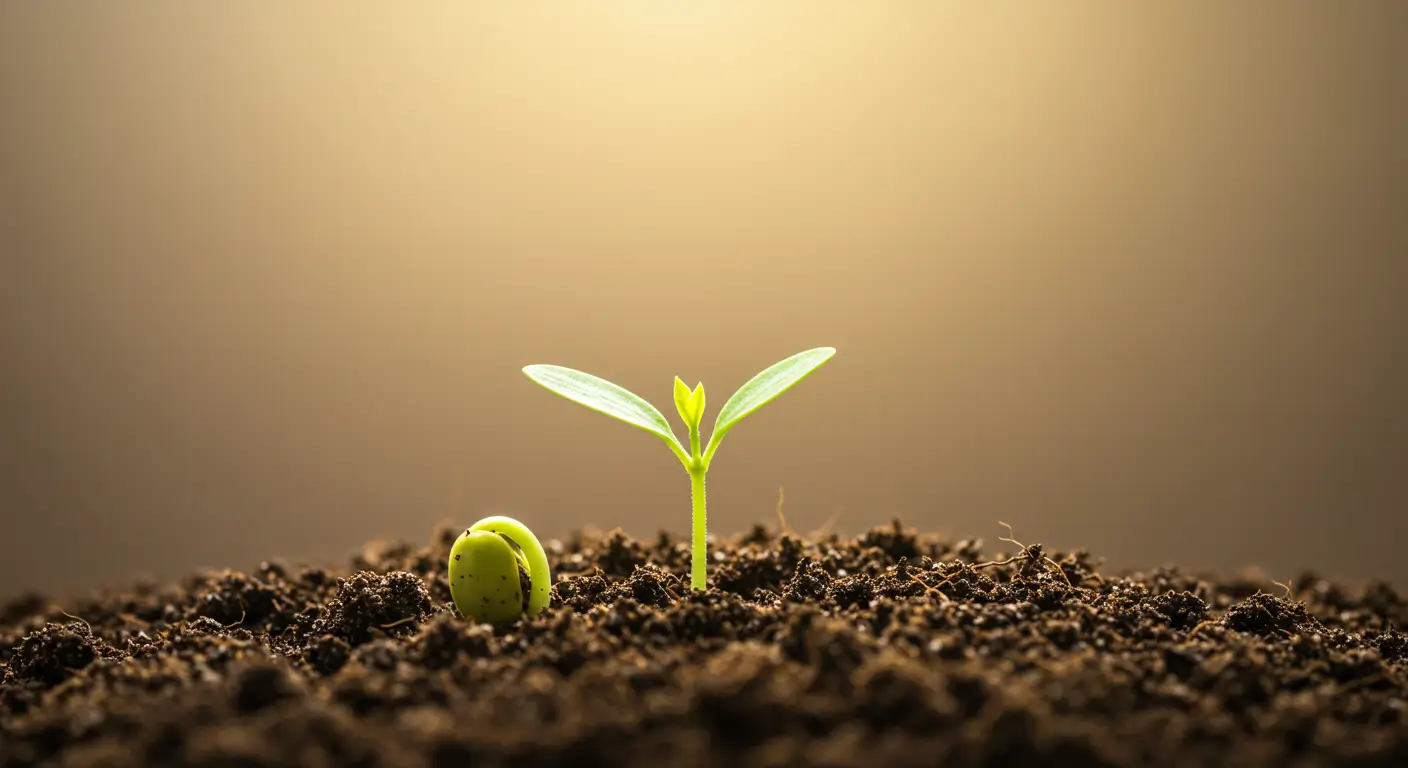 꾸준한 적립식 투자를 통해 작은 씨앗이 미래의 풍성한 결실로 자라나는 모습