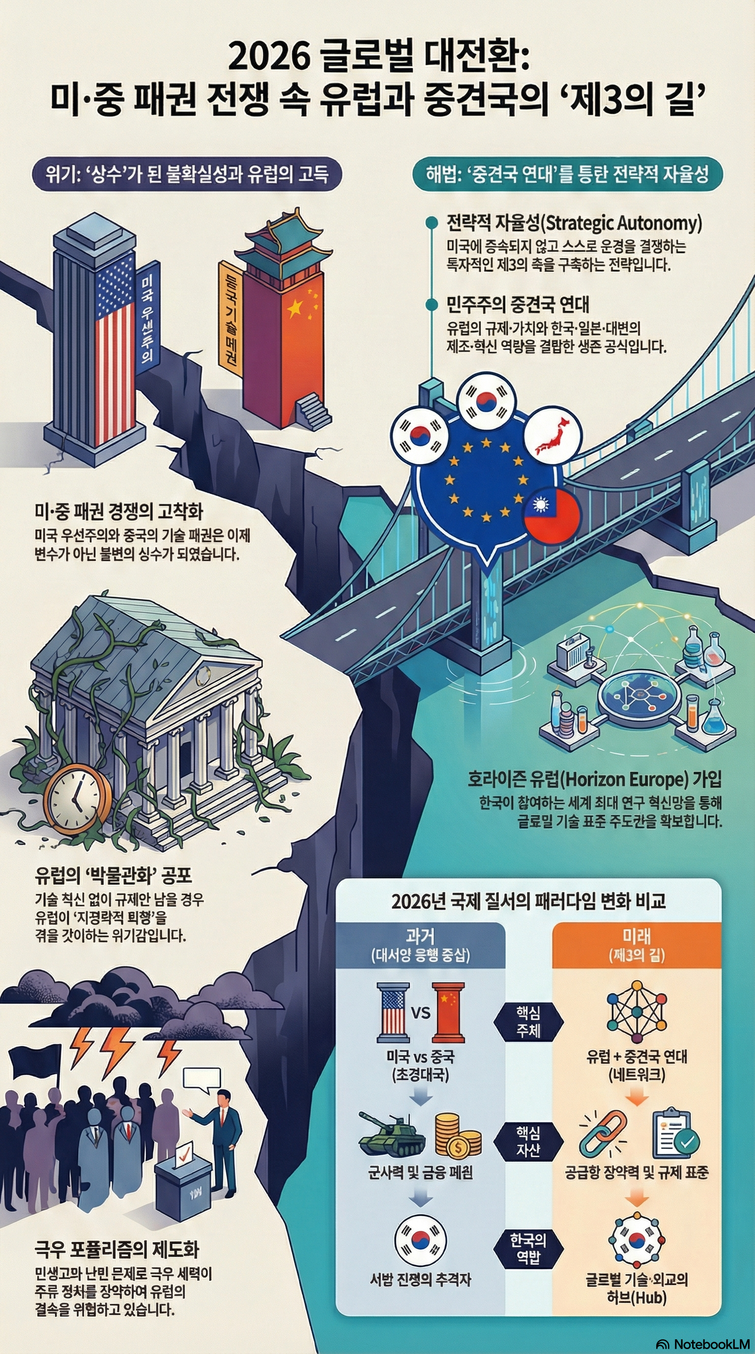 2026 글로벌 대전환. 미중 패권 속 유럽과 중견국의 제3의길
