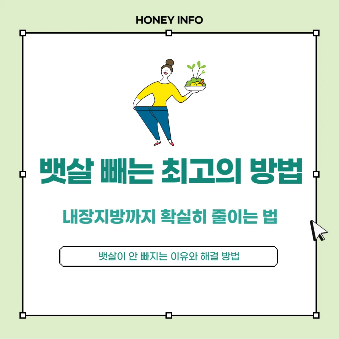 뱃살 빼는 최고의 방법