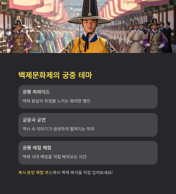 백제문화제의 궁중 테마