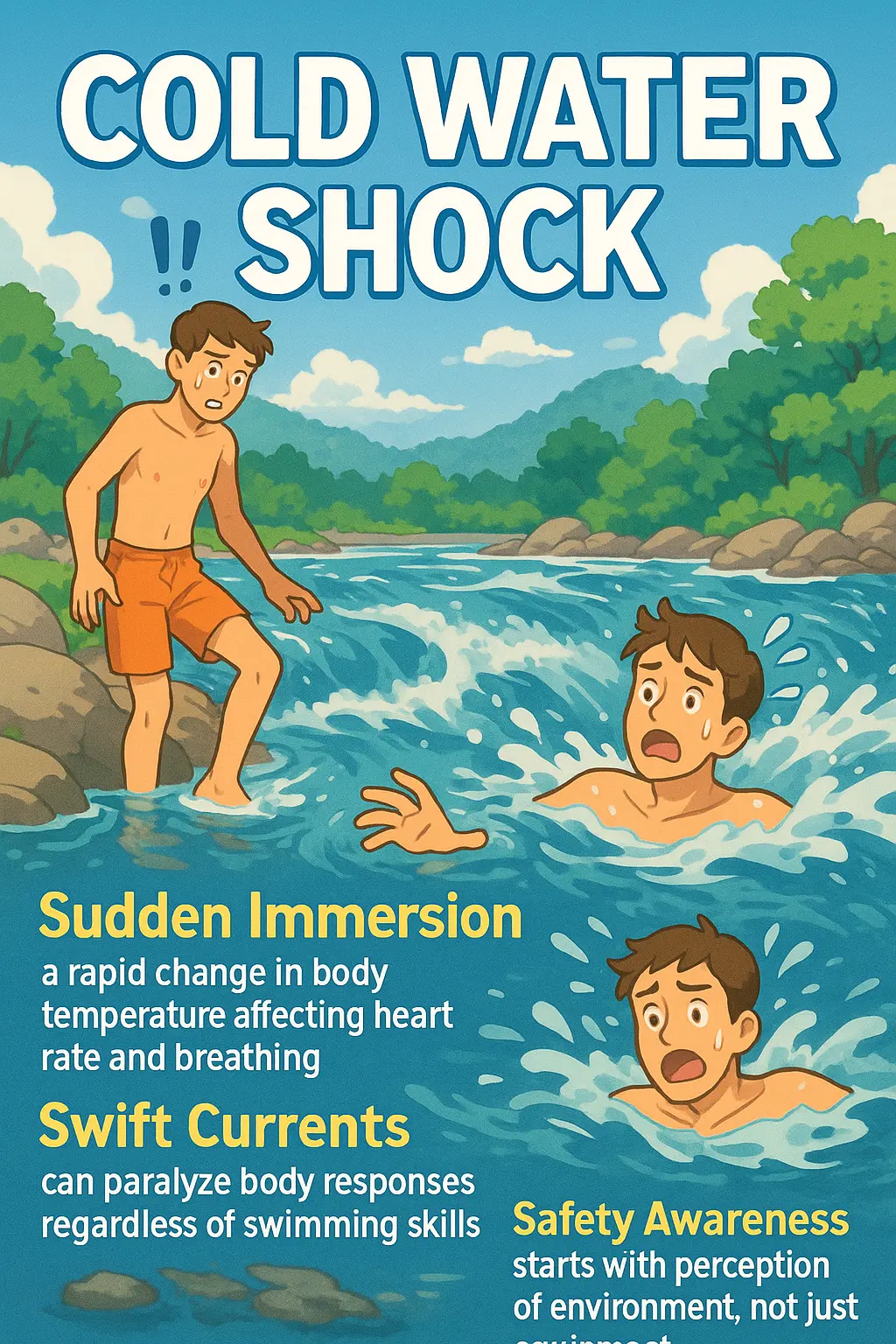 계곡 물놀이 안전｜발만 담가도 &lsquo;수온 쇼크&rsquo; 위험? 당신이 모르는 인체 반응