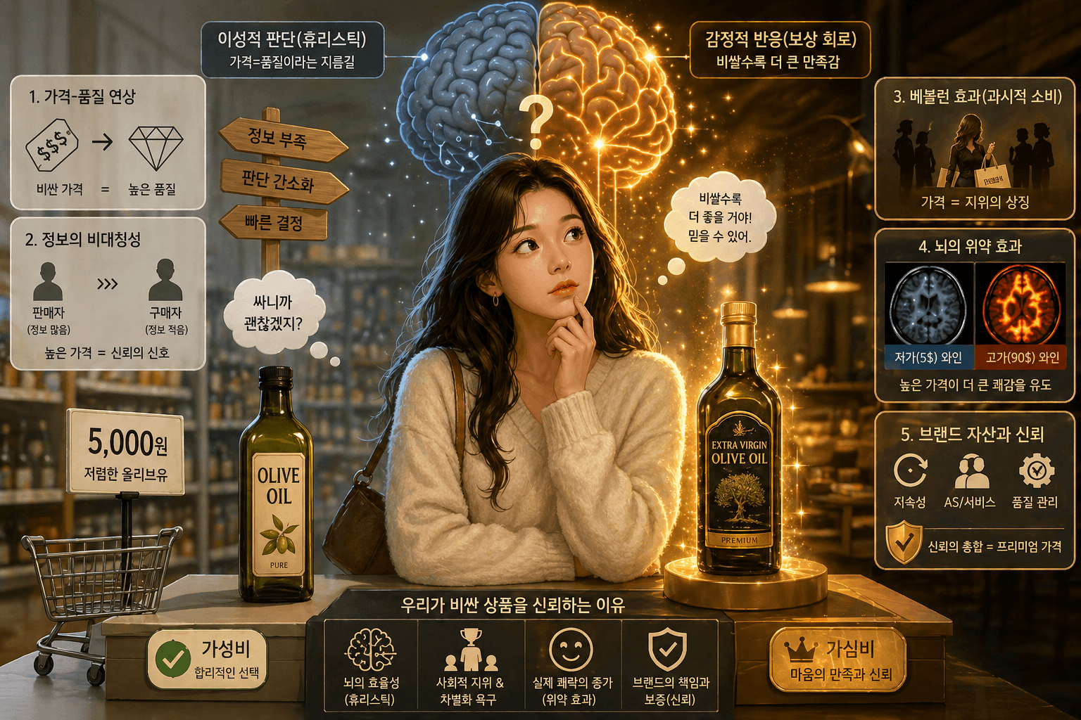 비싼 게 더 좋아 보이는 이유, 뇌가 속고 있다