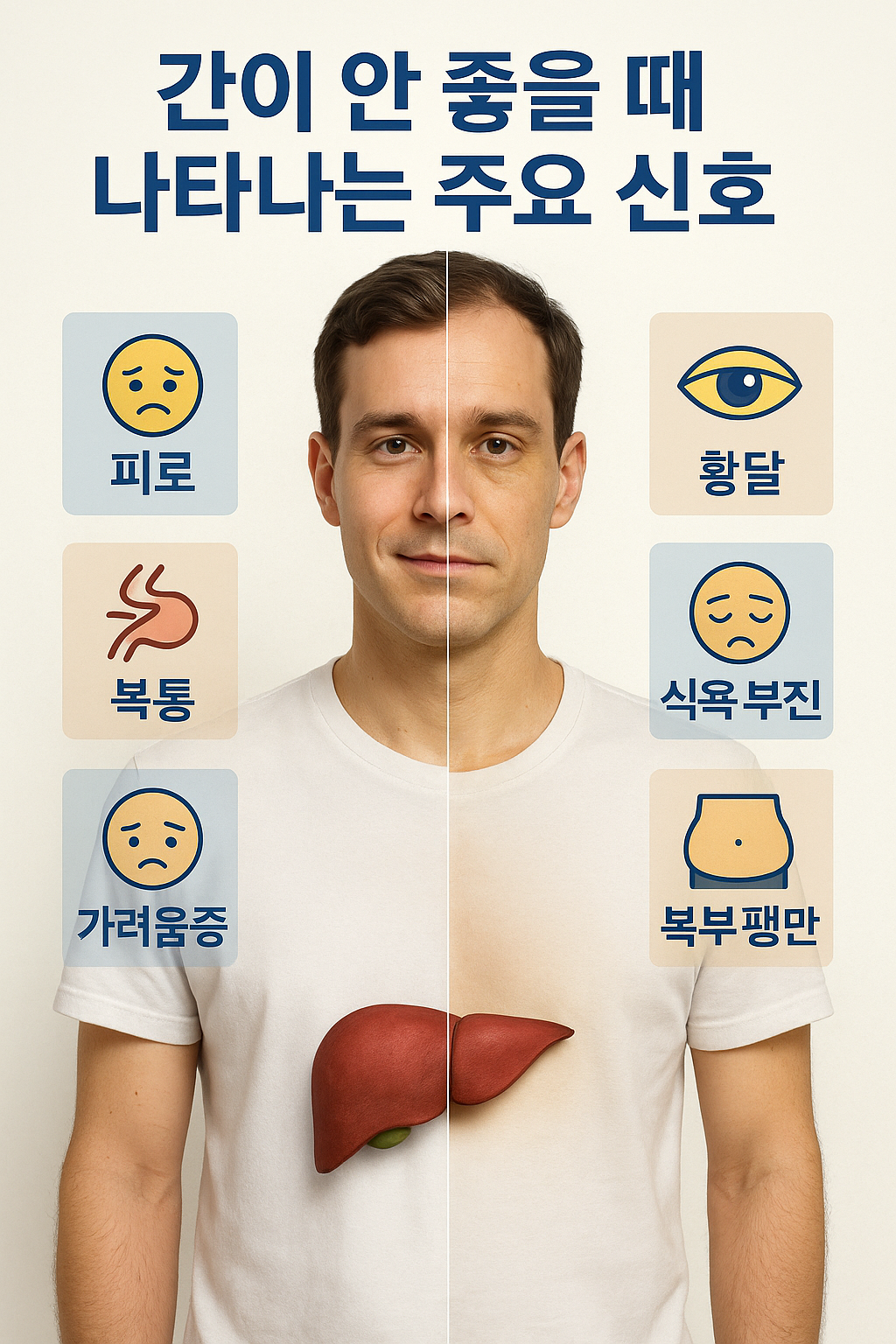 1.간이 안좋을 때 신호