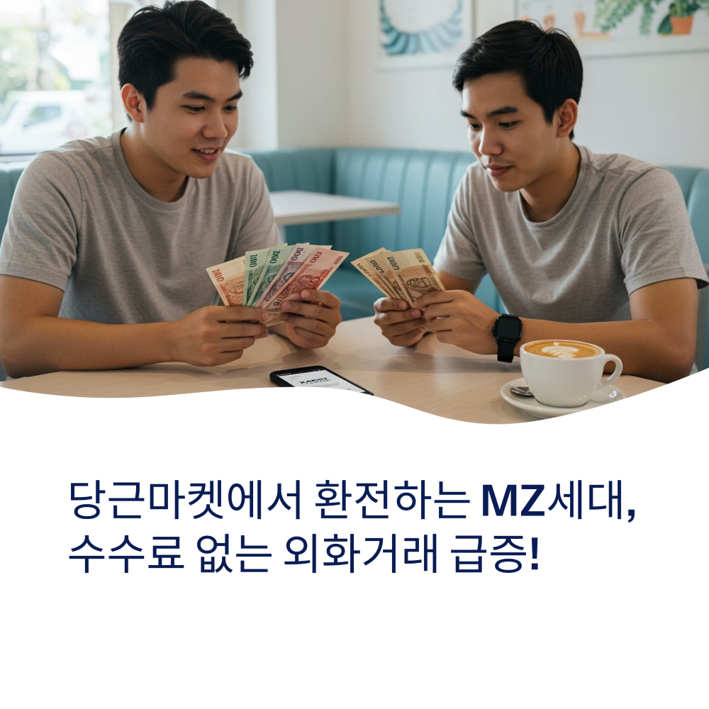 외화를 세고있는 남성들