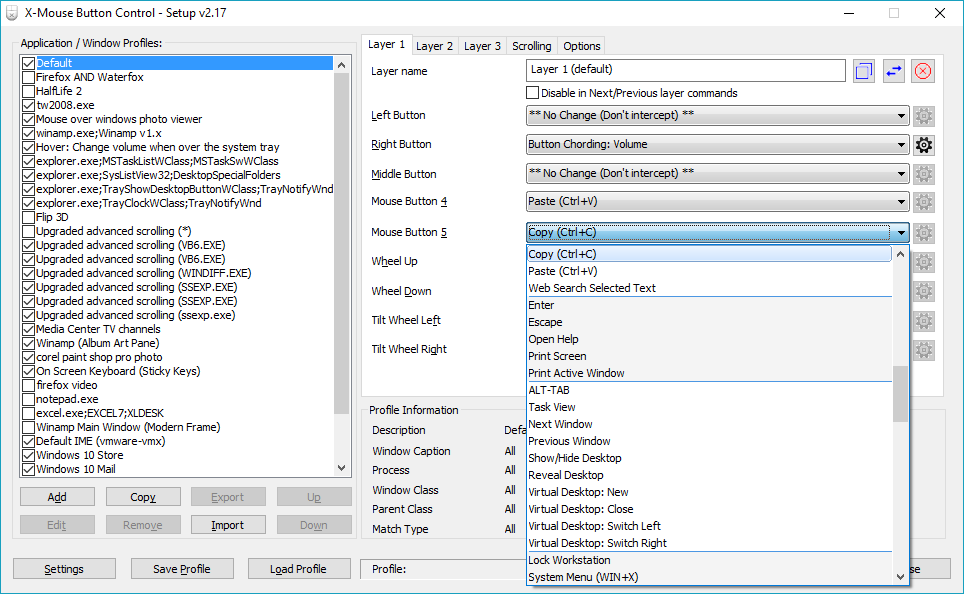 X-Mouse Button Control
