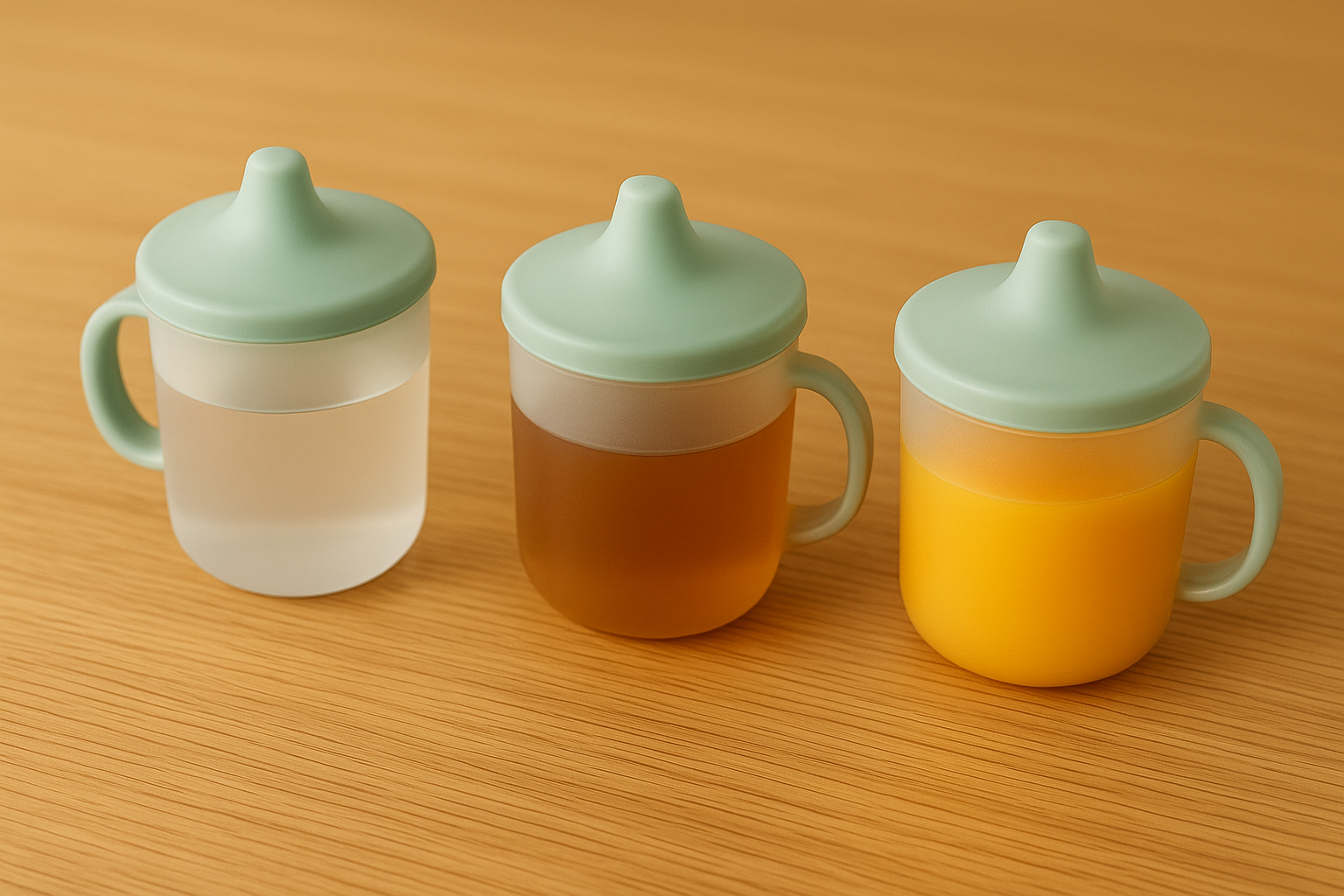 물, 보리차, 주스