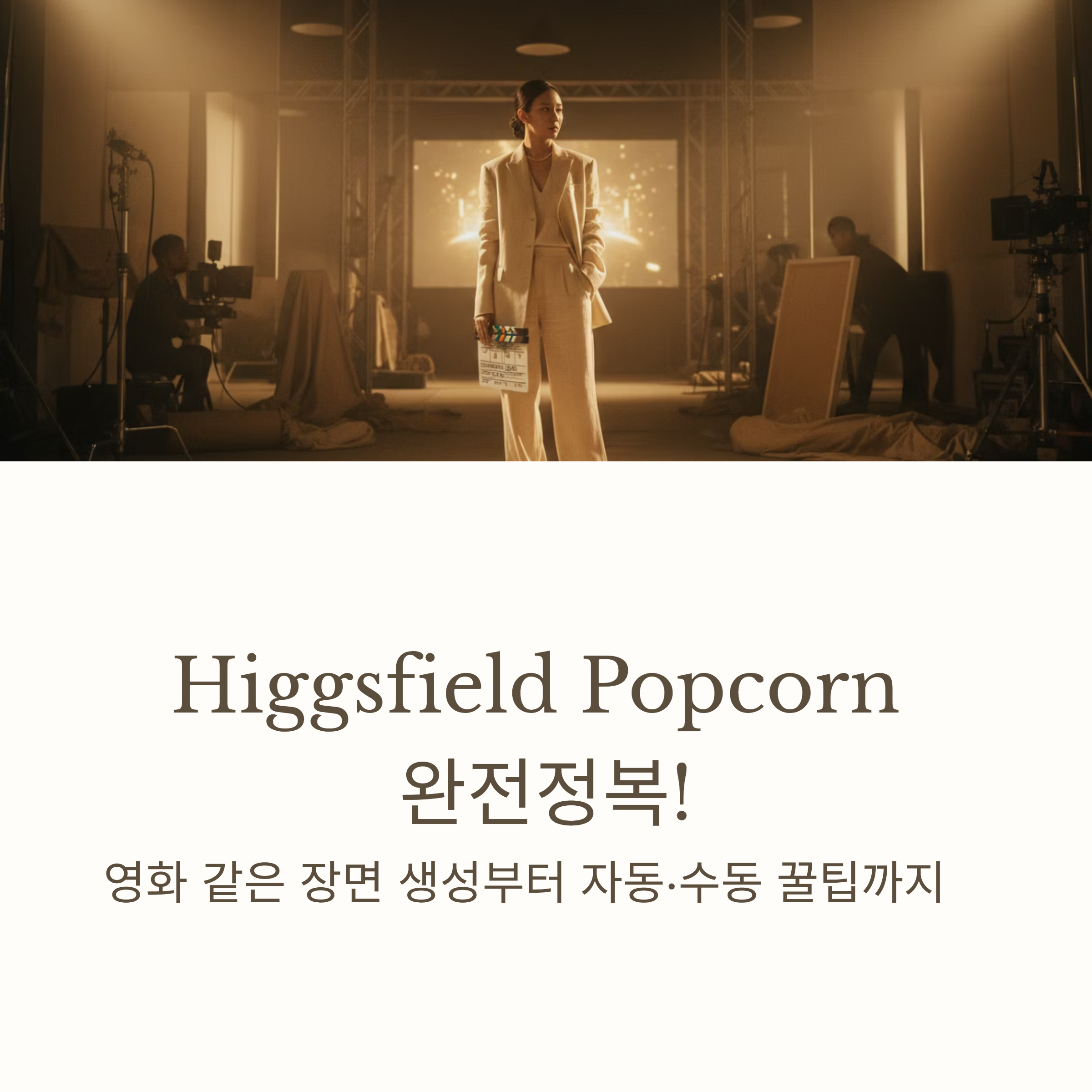 Higgsfield Popcorn 하나로 영화 같은 장면 완성! 자동 생성부터 수동 연출까지, 감성 영상 제작 꿀팁을 지금 확인해보세요.