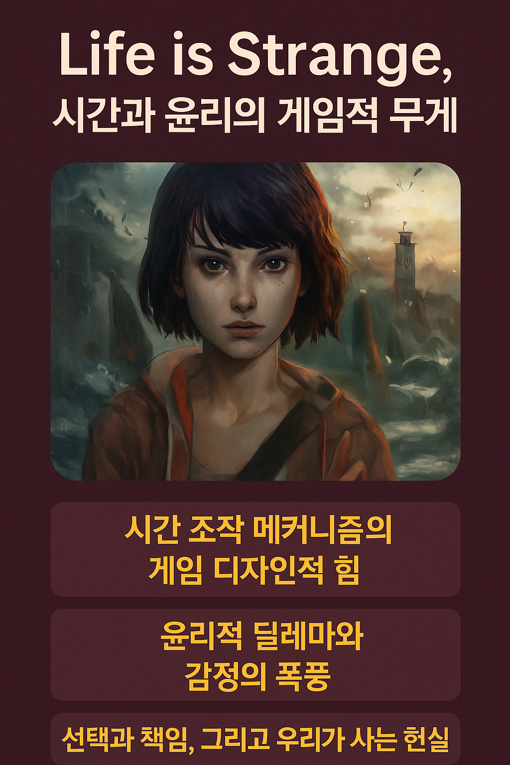 Life is Strange, 시간과 윤리의 게임적 무게