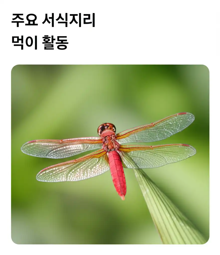 고추잠자리_habitat-diet