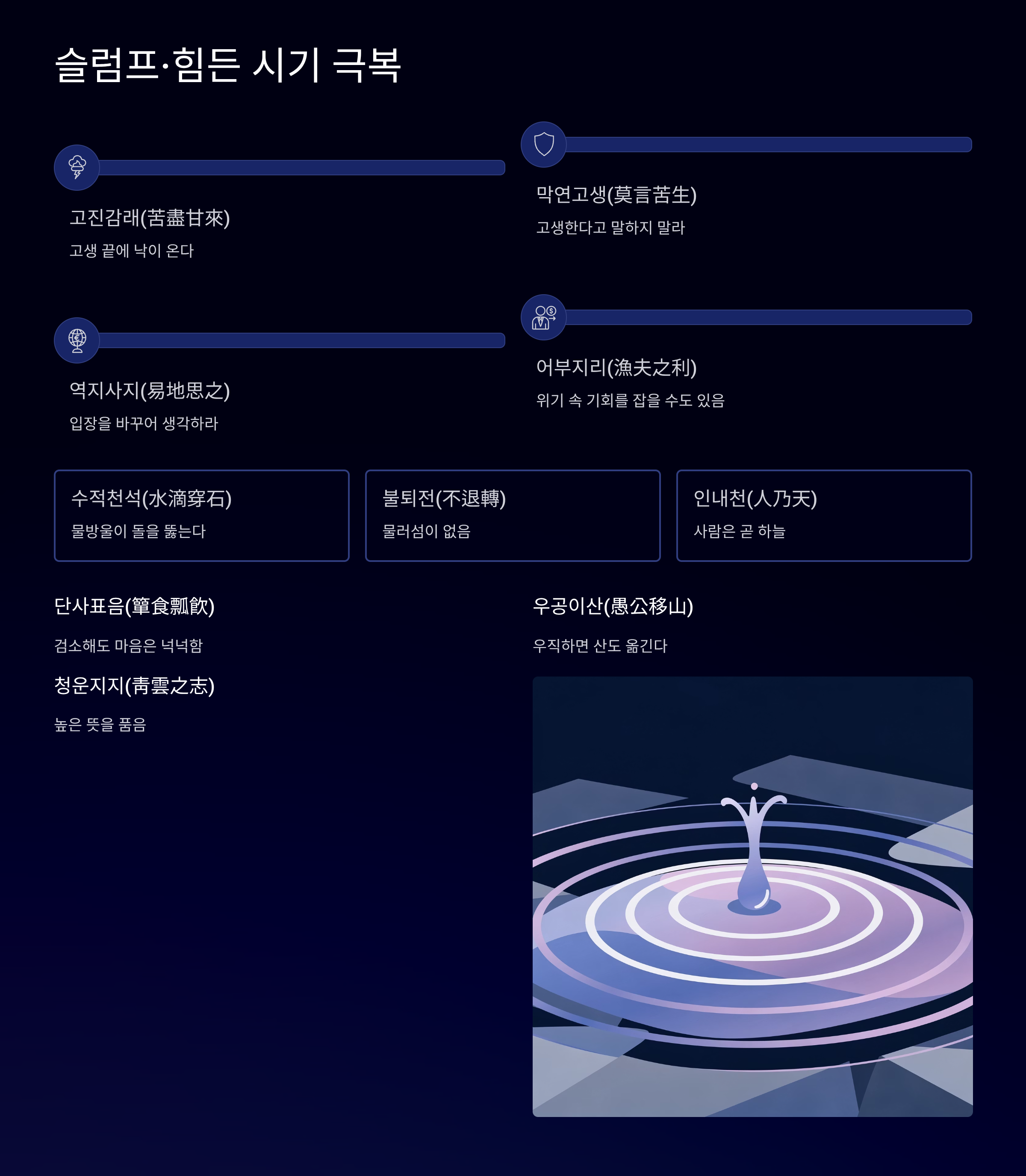 사자성어 명언 슬럼프
