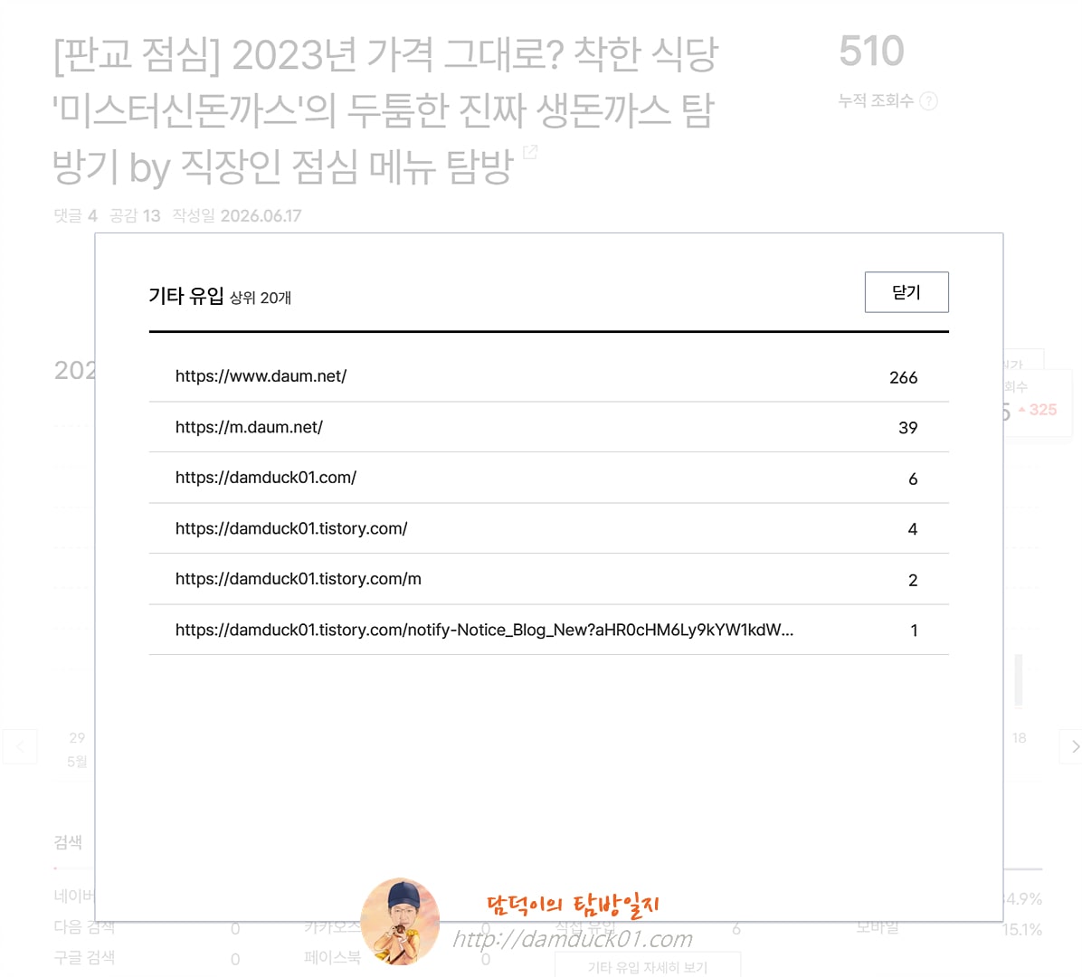 2026년 6월 17일 수요일 기타 유입