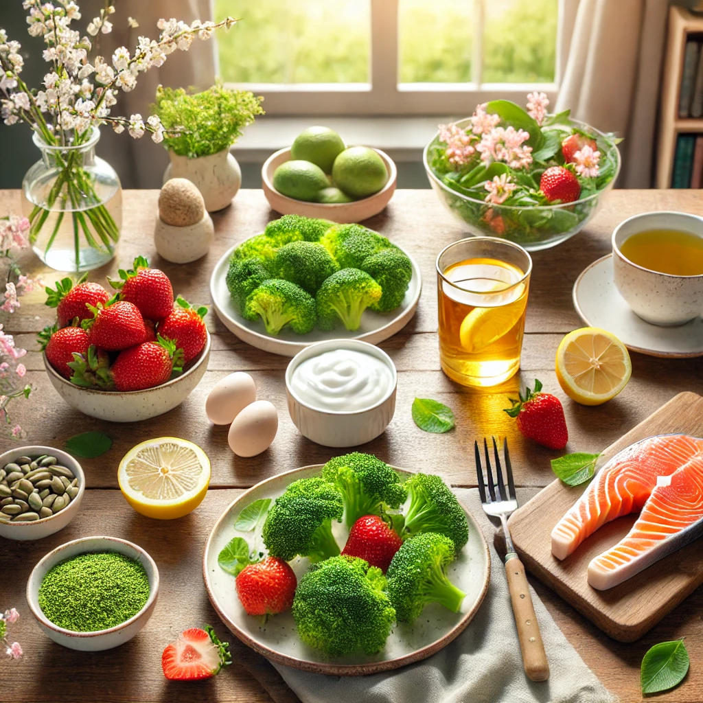 먹는 걸로도 이길 수 있다! 송화가루 알레르기에 좋은 음식 총정리
