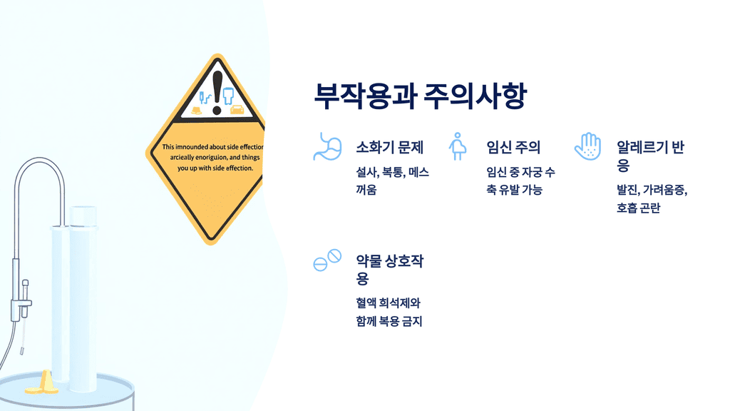 부작용과 주의사항