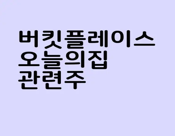버킷플레이스 오늘의집 관련주