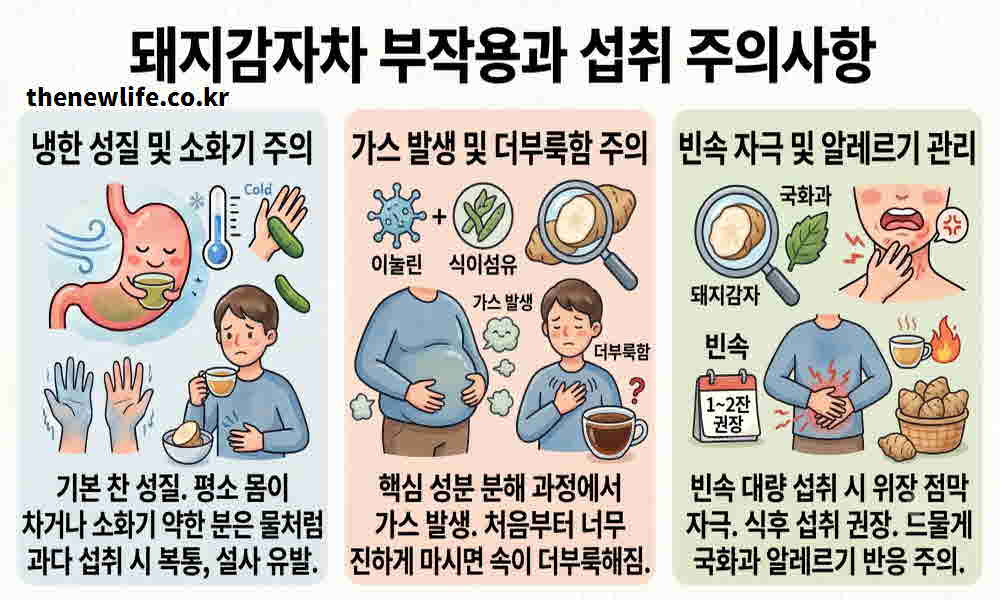 돼지감자차 효능 부작용