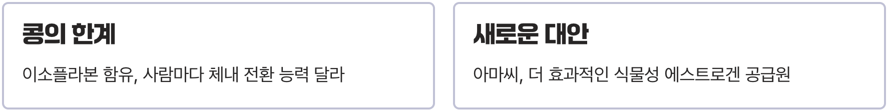 왜 콩만으로는 부족했을까?