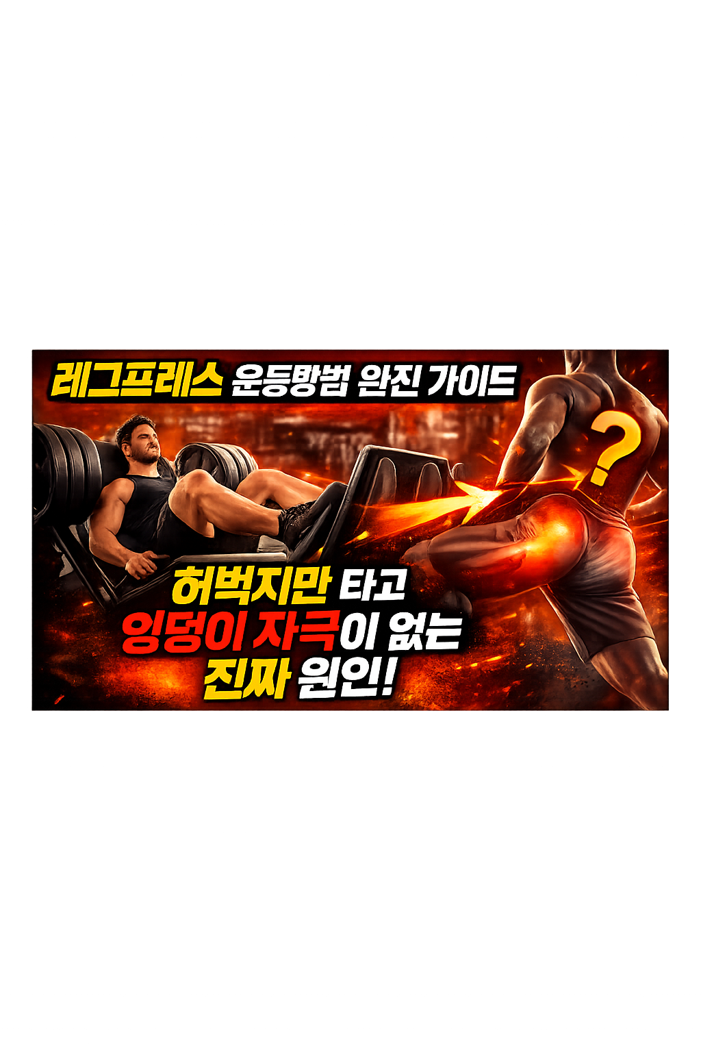 레그프레스 운동방법 완전 가이드