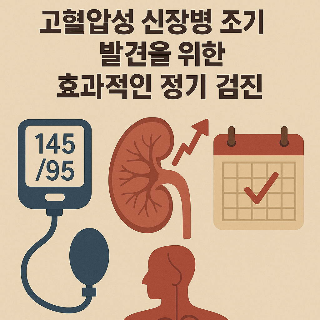 고혈압성 신장병 조기 발견을 위한 효과적인 정기 검진