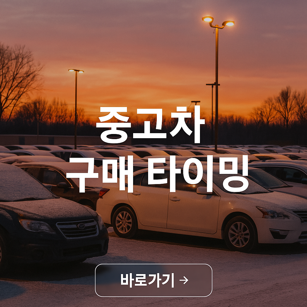 중고차 구매 타이밍 사진