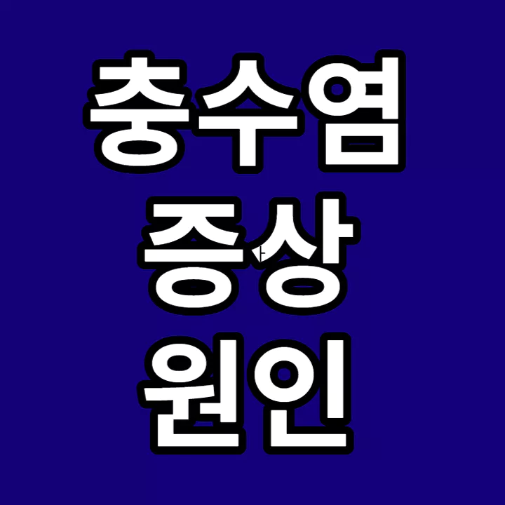 충수염-증상-원인