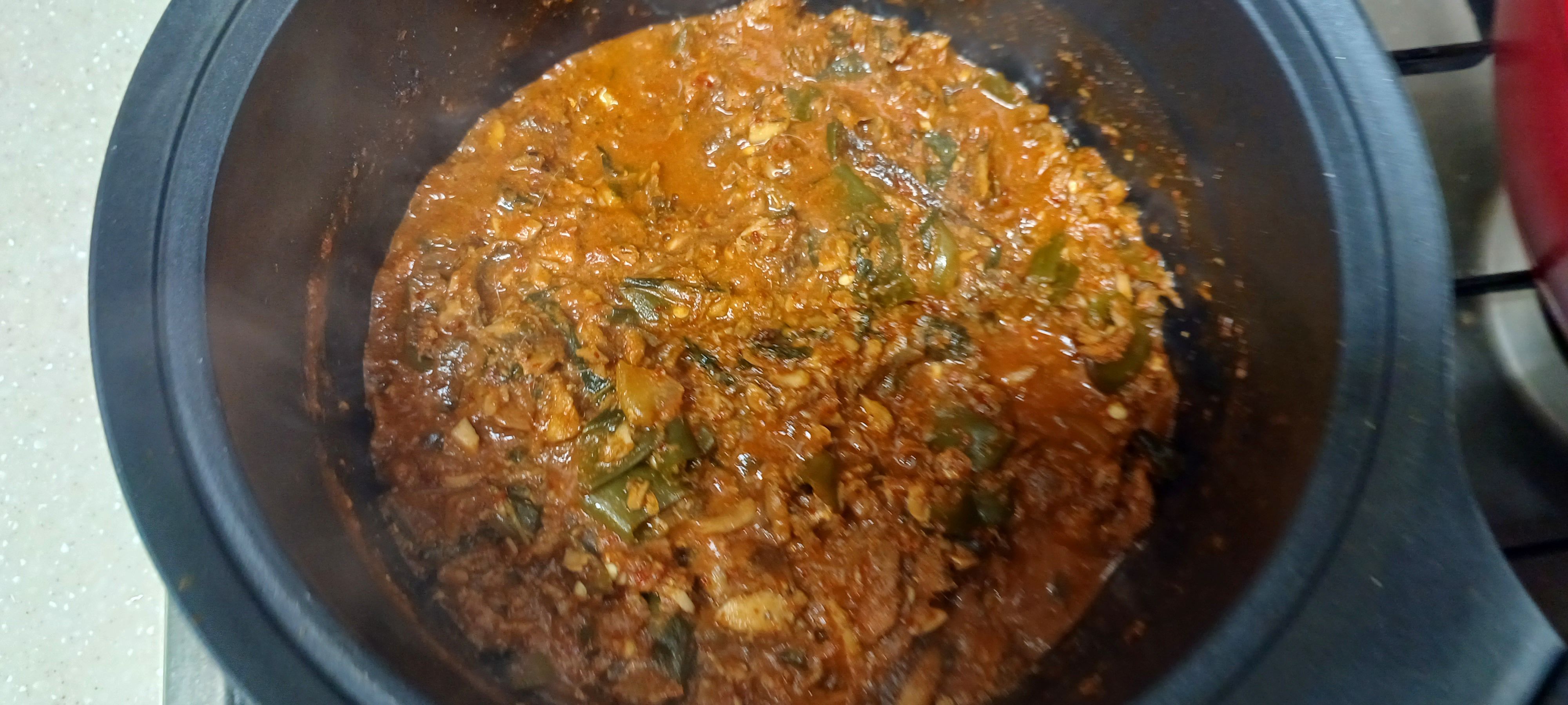생멸치 조림 완성