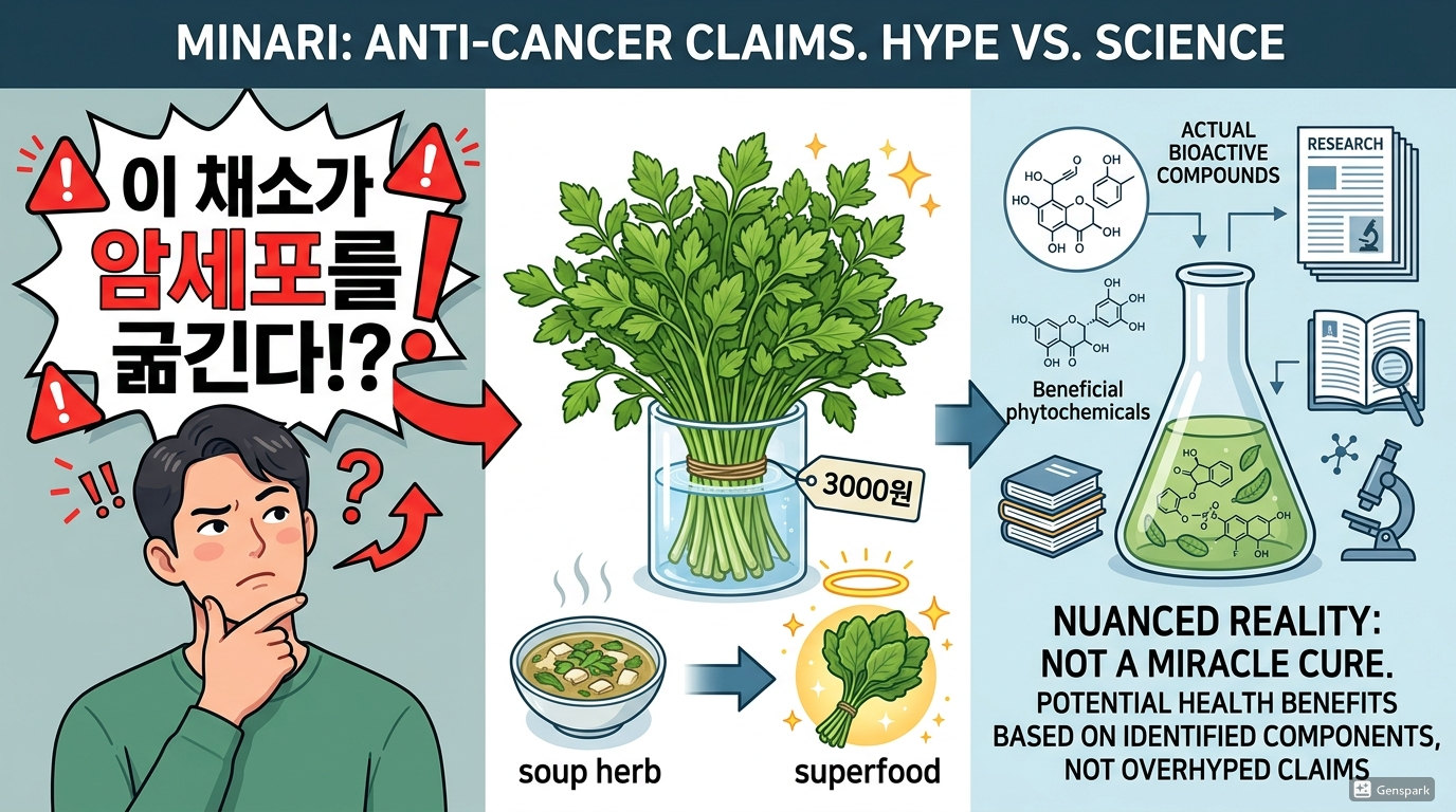 3천원 미나리, 암세포가 싫어하는 이유?