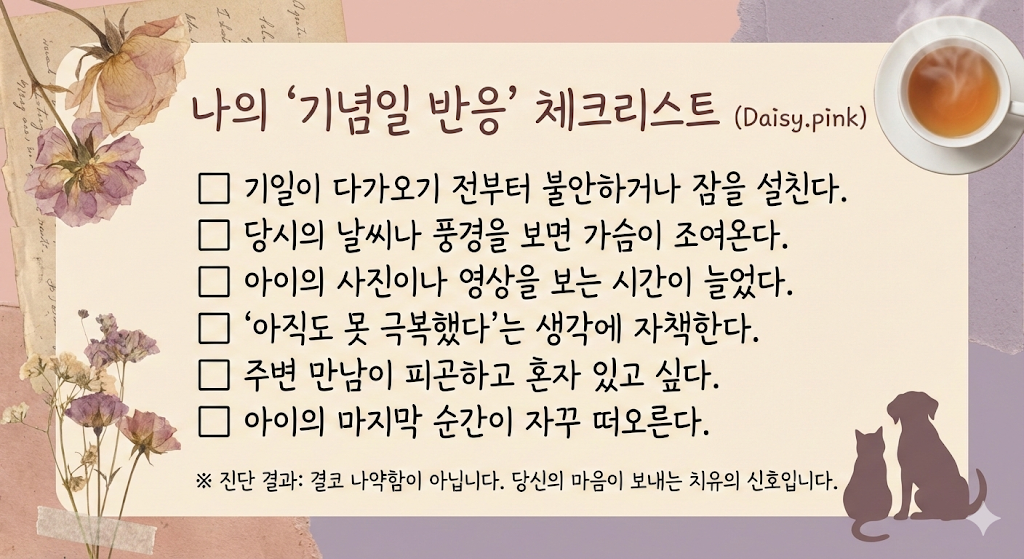 기념일 반응 체크리스트