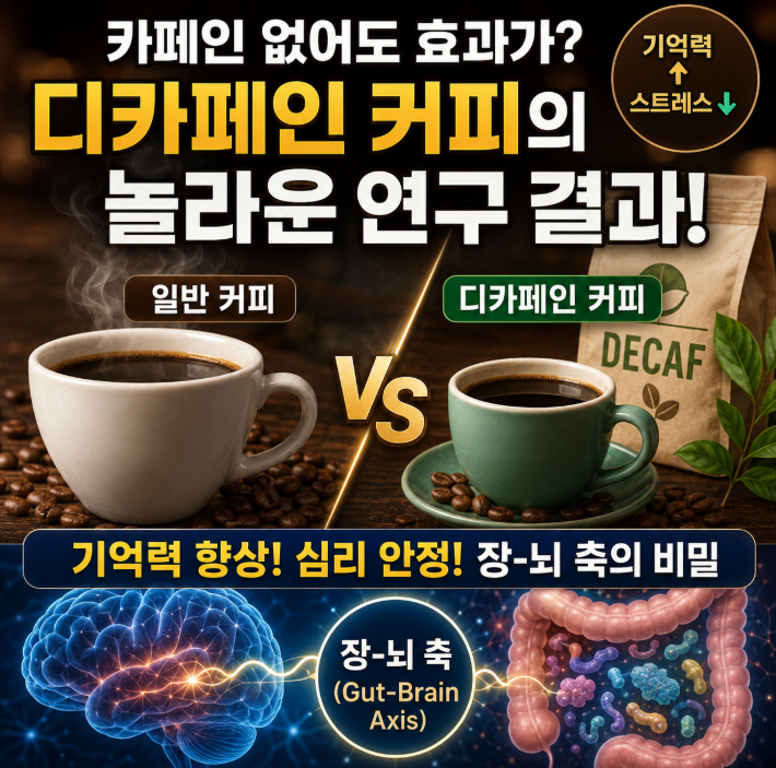 디카페인 커피 효능 충격 결과, 기억력과 기분까지 바꾼다고?1