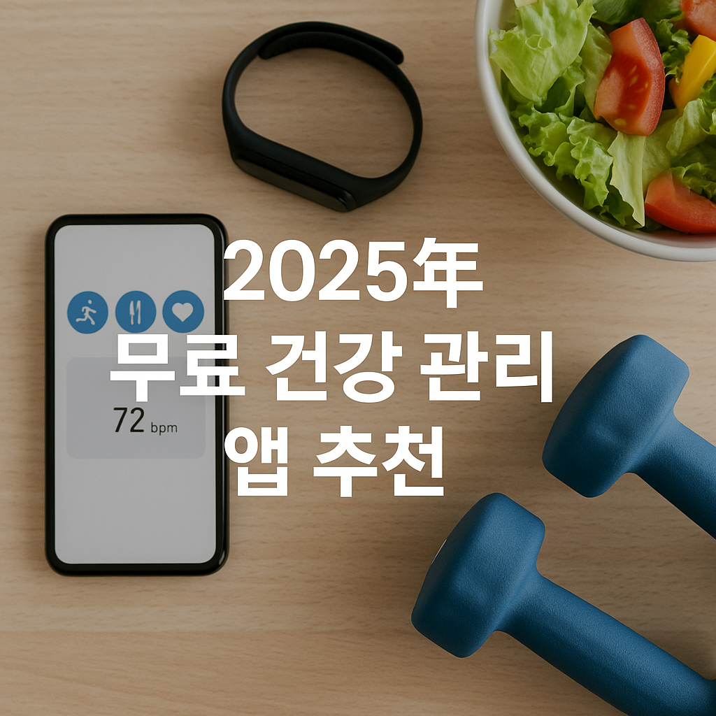 2025년 무료 건강 관리 앱 추천