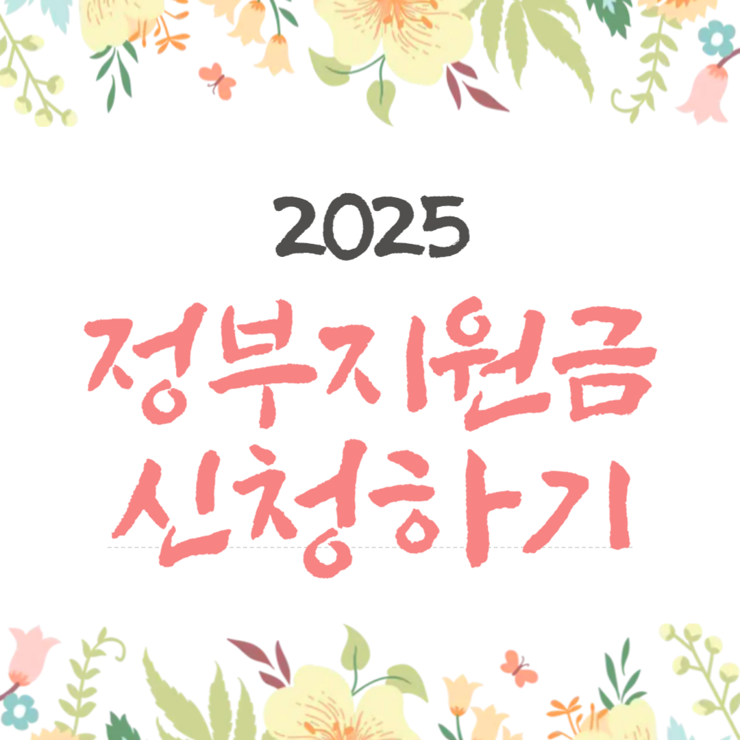 2025 정부지원금 신청 총정리