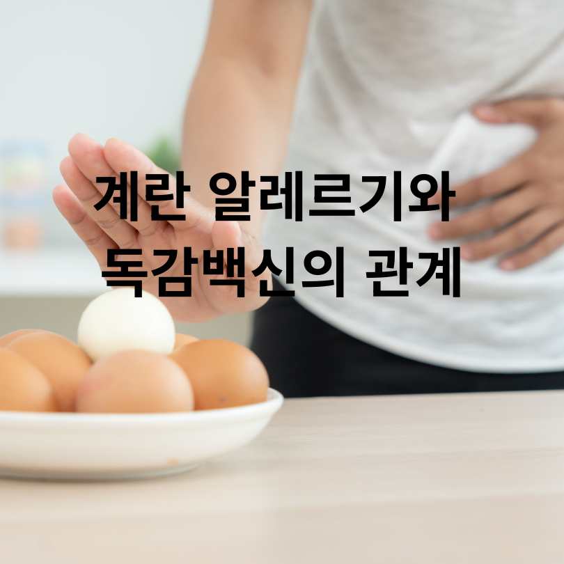 계란 알레르기 환자의 독감백신 접종, 정말 위험할까?