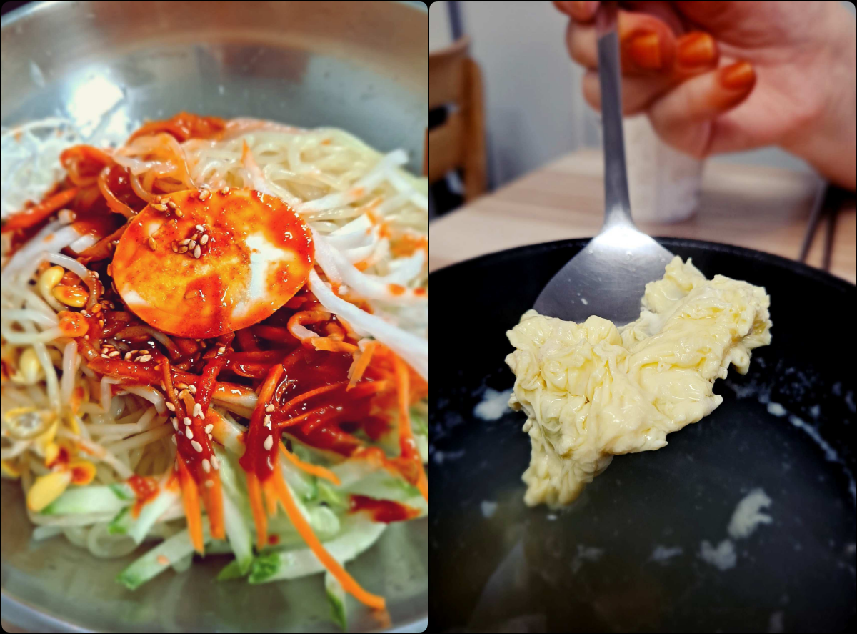 토이분식 쫄면과 계란국