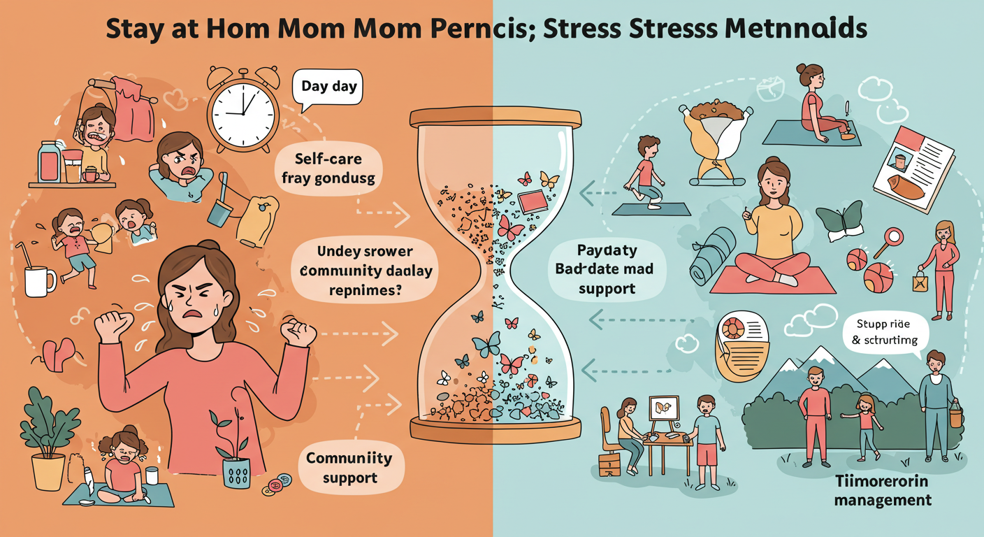 전업맘이 겪는 육아 스트레스 관련 그림