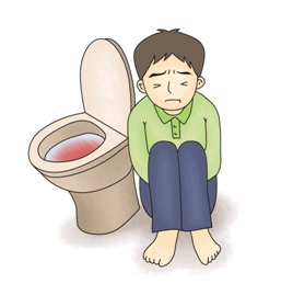 혈변 현상 화장실 환자