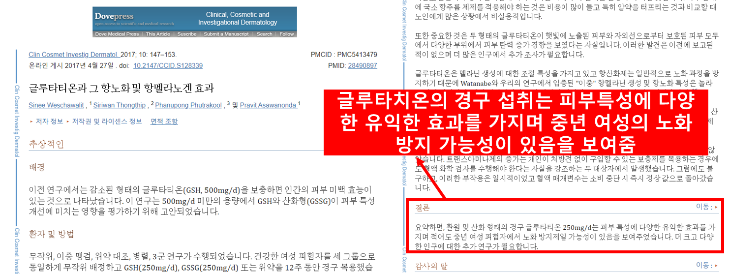 피부관련 논문