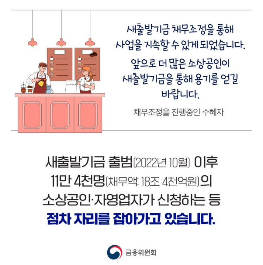 새출발기금지원 신청방법