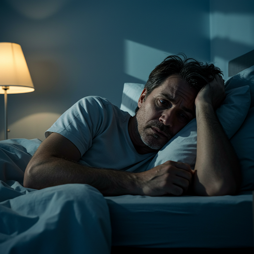 불면증 환자 사진