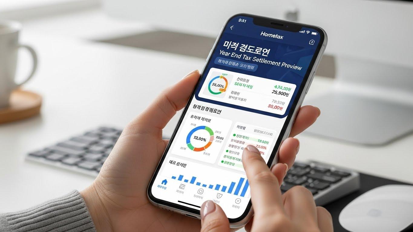 홈택스 연말정산 미리보기 서비스